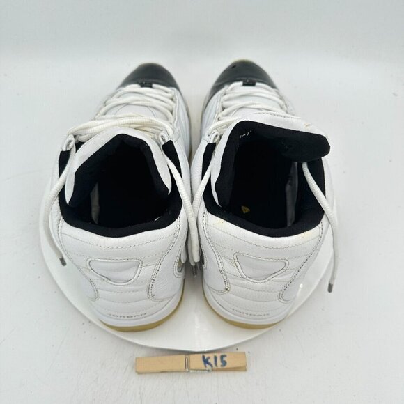 Nike Air Jordan B-2RUE Men Size 13 312523-106 White Metallic Silver Black Shoes - Picture 11 of 12
